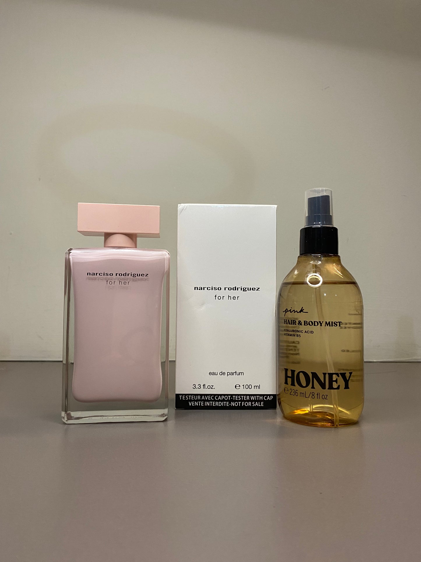 NARCISO RODRIGUEZ (100ml) + HONEY MIST (236ml)